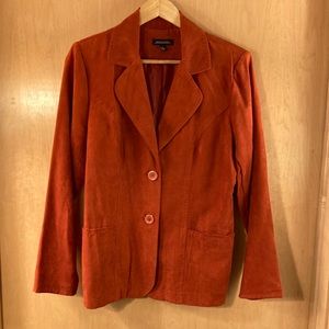 Notations Faux Suede Blazer, size Large